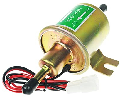 BONRYAN Universal 12 V Kraftstoffpumpe, Dieselpumpe, Benzinpumpe, elektrische Baumaschinen HEP-02A (Goldene)