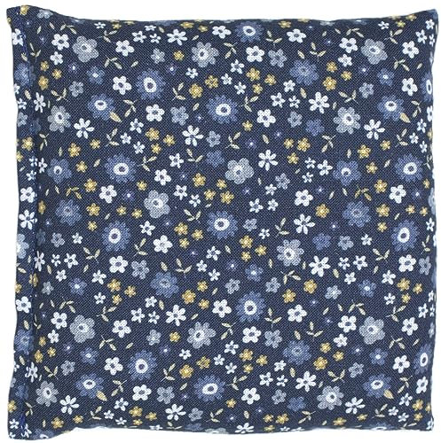 Cojín de semillas 12x12cm (algodón orgánico Florecitas) | Saco térmico | Cojín de semillas | Pepitas de uva