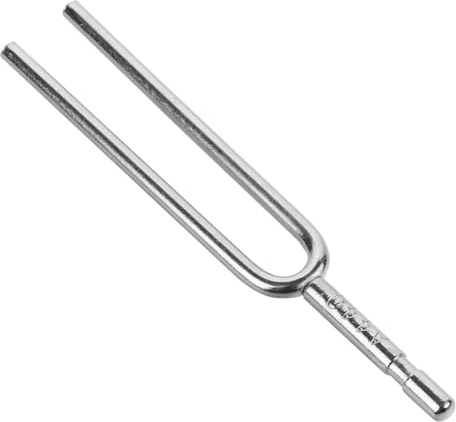 Stimmgabel A 440 Hz aus Metall für Violine und Gitarre | Silberfarben, Glatte Oberfläche, Leicht zu Bedienen, Präzises Stimminstrument für Musikalltag