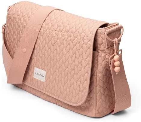 Suavinex, Bolso Maternidad Bandolera, Bolso Carro Bebé de Gran Capacidad, Asas Ajustables al Carrito, Solapa y Cierre de Cremallera, Impermeable, con Bolsillos Interiores