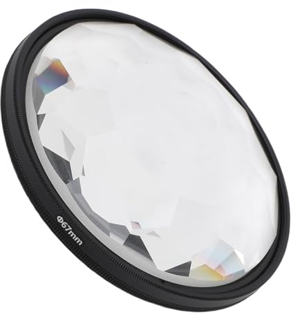 Kaleidoskop-Filter, Kaleidoskop-Glasprisma-Objektivfilter Kompatibel mit DSLR- und spiegellosen Kameras, Kamera-Effekt-Filter Fraktal-Fotografie für wiederholte Motive (67 mm)