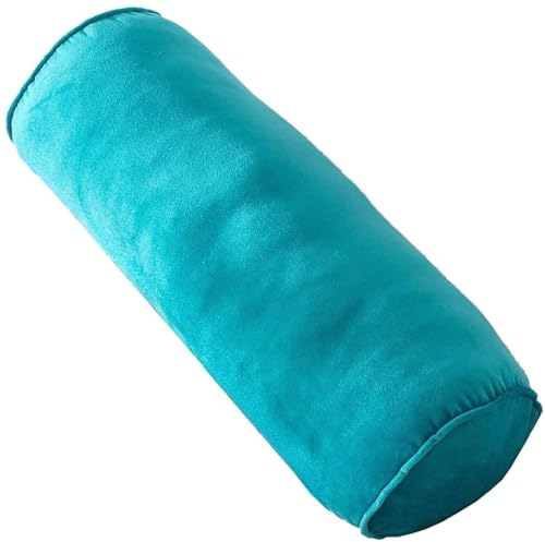 seokor Cojín Cilíndrico 50x17cm Almohada de Tubo Cojín Cervical Redondo para Lumbar/Cuello/Espalda/Cabeza Apoyo Almohada Rollo con Funda Extraíble para Cama, Sofá, Silla, Coche(A5)