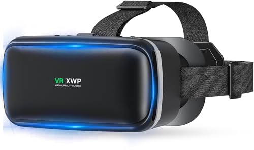 XWP 3D VR Headset For Smartphones, Virtual Reality Glasses With HD Anti-Blue Light Lenses, Compatible With Iphone&Android Phones (4.7–6.8), VR Gaming And Movie Experience, Gift For Friends And Family