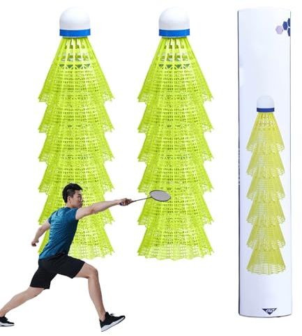 Pelota de bádminton - Pelotas resistentes a la rotura, herramienta de entrenamiento de alta velocidad para golpear, kit de accesorios de práctica, kit de rendimiento atlético con base sintética