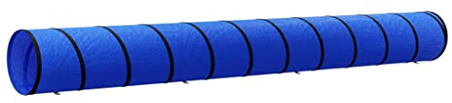 Solivagant Tunnel per Cani Blu Ø 55x500 cm in Poliestere,Blu,2.3kg