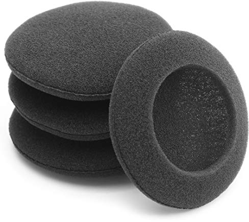 Okuli Pack of 4 x Foam Ear Pads Sponge Cushions For Earphones & Headphones - 50mm