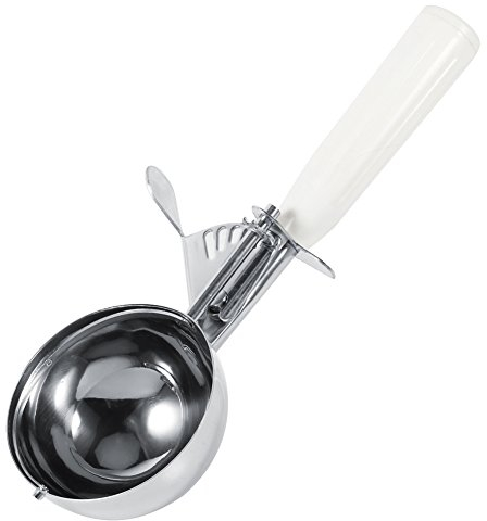 Cocina Hielo Ball Cuchara Acero Inoxidable Fruta Tartas Postre Helado Pala Galletas Melones Cuchara Suave Silicona Asas Disparador Lanzamiento Cucharadas Lavavajilla