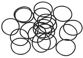 sourcing map 20St Metrische Nitrilkautschuk O-Ringe Dichtung 19mm AD 17mm ID 1mm Breite