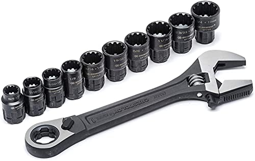 Crescent X6 Pass-Thru Adjustable Wrench Set 11 Piece