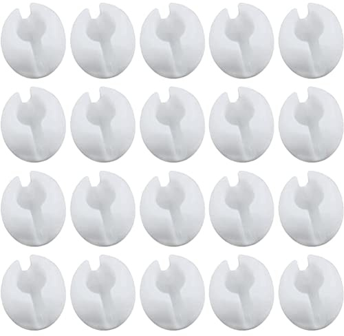 Casiler 20pcs Roller Blind Perle Stop Perlenkette Crimp Stop Clear Perlen Kette Stopp Für Fenster Jalousien Zubehör