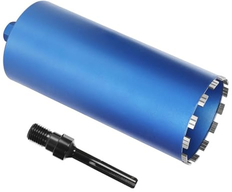 Corona Diamante 1¼ UNC Ø150/L460mm Broca Perforadora Turbo + Adapt.SDS-Max | Sierra Corona Seco/Húmedo, 415mm Profundidad Taladrado, Corta armaduras ≥25mm, Broca Núcleo para Hormigón, Piedra, Paredes