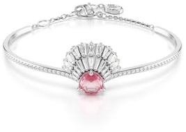 Swarovski Bracciale rigido Idyllia, Conchiglia, Rosa, Placcato rodio