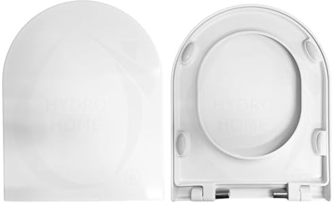 Copriwater Sedile Wc compatibile con LINK FLAMINIA, In Plastica Termoindurente Avvolgente,Colore Bianco MADE IN ITALY CHIUSURA AMMORTIZZATA E SGANCIO RAPIDO