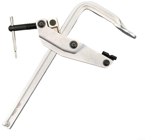 Versatile Clamp Bar Clamp Clip 440mm Steel Construction 30° Rotating V Groove or Woodworking Metal Processing DIY Projects