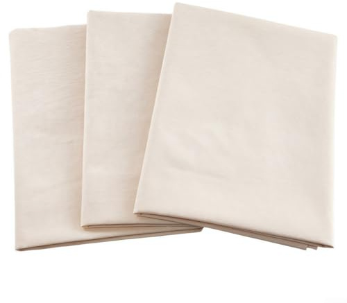 Eawfgtuw 3 paños de algodón de muselina de 90 x 90 cm para cocinar, leche de nueces, yogur, sopa, salsa, elaboración de vino y filtrado, tela de tejido fino reutilizable para K