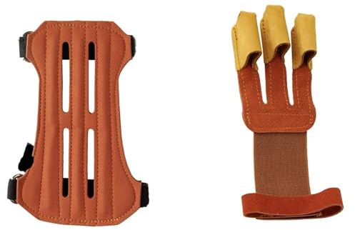 Bågskytte armskydd 1 set skytte bågskytte armskydd mjukt mocka läder med justerbara remmar, lämplig för att skydda armar armskydd för bågskytte