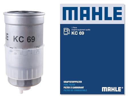 MAHLE KC 69 Kraftstofffilter - für VW Golf IV (1J1), u.a. | Kompatibel mit: AUDI 100 C3 Avant, 100 C3 Stufenheck, 100 C4 Avant, 100 C4 Stufenheck, 80 B3 Stufenheck, 80 B4 Avant