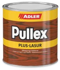 ADLER Pullex Plus-Lasur - Holzlasur Außen Farblos - Universell einsetzbare & aromatenfreie Holzschutzlasur als perfekter UV- & Wetterschutz - 5 l Kiefer/Braun