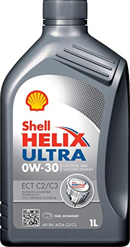Shell Helix ultra ECT C2/C3 0 W-30 olio motore completamente sintetico 550042391 Top Up Pack: 1 litri