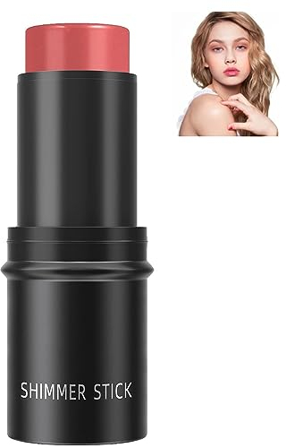 Stick Blush in Crema Viso,Blush dal Finitura Naturale,Stick per Fard in Crema Matte,Fard in Stick Cremoso,Stick per Fard in Crema Matte,Blush Stick per Occhi Labbra e Guance,Blush Stick Impermeabile