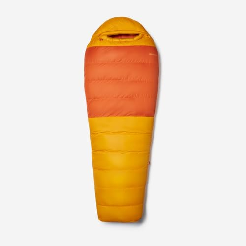 Marmot Lost Coast 5 Short, Mumienschlafsack für Erwachsene, Entendaunen mit über 600er Bauschkraft, leicht und warm, leicht zu packen, 168 cm, geeignet bis -40 °C