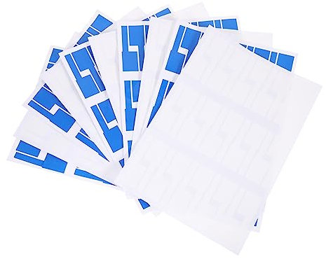 Selbstklebende Kabeletiketten 10 Blatt aus Synthesepapier, Wasserfest