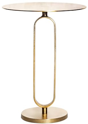 Riess Ambiente Beistelltisch Elegance 45cm - Gold - Metall | hochwertig, 30 kg Belastbarkeit, für Schlafzimmer, wohnaccessoire, eleganter Look