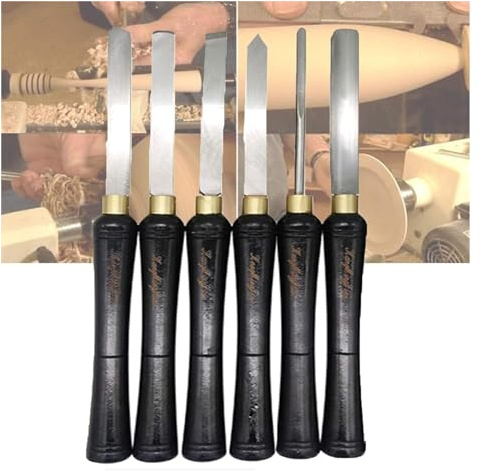 Meißel Drechselmeißel-Set, 6-teilig, HSS-Drehmeißel-Set, rostfreies Drechselzubehör, Drechselwerkzeuge Schnitzmeissel