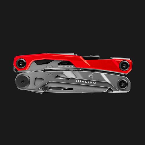 True Utility Ti Pocket Multi Tool - Kompaktes Multifunktionswerkzeug aus Titan mit Messer, Schraubendreher und Flaschenöffner - Camping Zubehör