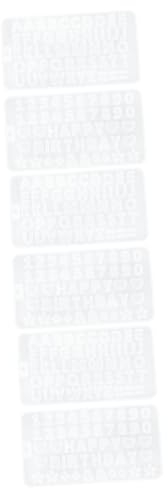 HOODANCOS 6 Stk Schimmel Formen in Alphabetform Alphabet-Schablonen DIY liefert Zahlenform pralinenformen pralinen form Bastelzubehör Buchstabenhandwerk, das Formen herstellt Kieselgel Weiß