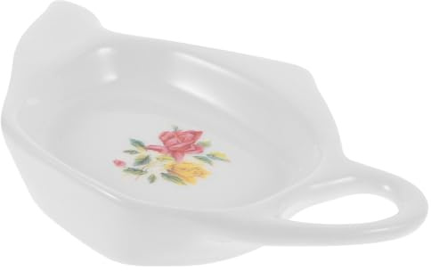 SMASOLO Soporte de Cerámica para Bolsitas de Té Forma de Tetera Posavasos Ligero y Resistente para Almacenamiento y Protección de Mesa para Habitaciones de Té y Uso Multifuncional