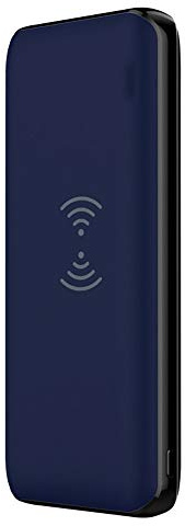 Power Bank,PowerBank Qi Wireless, 18000mAh 30W Fast Qi Wireless Charger with 4 Outputs Huge Capacity External Battery Pack Compatible Smartphone, Tablet Support PD, QC 3.0 Devices, Blue
