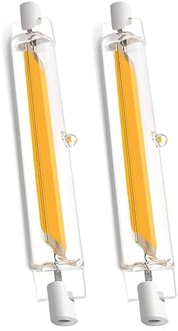 ACAATVE R7S LED 118mm Dimmbar Naturweiß 4000K 2000LM | 20W LED R7S 118mm Lampen Ersatz für 200W Halogenstab, Kein Flackern, 360°Abstrahlwinkel für Stehlampe Wandleuchte Deckenfluter, 2er Pack