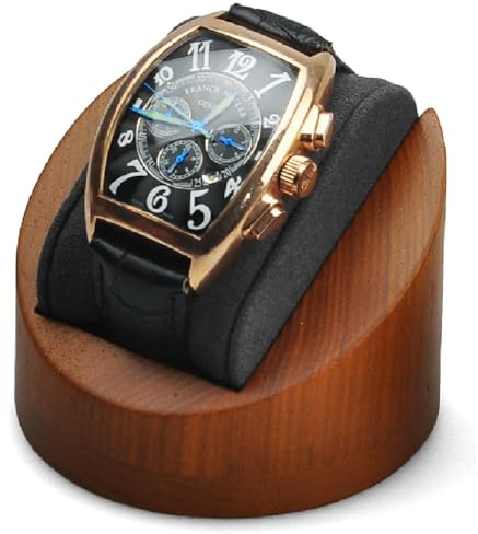 Woodten Solid Wood Single Watch Display Jewelry Watch Showcase Display Stand (Grey)