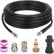 YUET 10M Manguera Limpieza Tuberías,Kit de Limpieza de Manguera de Drenaje para Lavadora a Presión con Boquilla de Chorro y Boquilla de Chorro Rotatorias para Kärcher K2-K7 y LAVOR Series