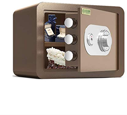 Mechanischer Safe, bruchsicherer Wandtresor aus Ganzstahl mit Schlüssel, geeignet für Bargeld, Schmuck und Wertsachen (E 1)