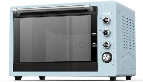 BTURYT Mini Horno, Horno Tostador de encimera de convección 62L Temporizador de Temperatura Ajustable Horno eléctrico de Doble Puerta de Vidrio