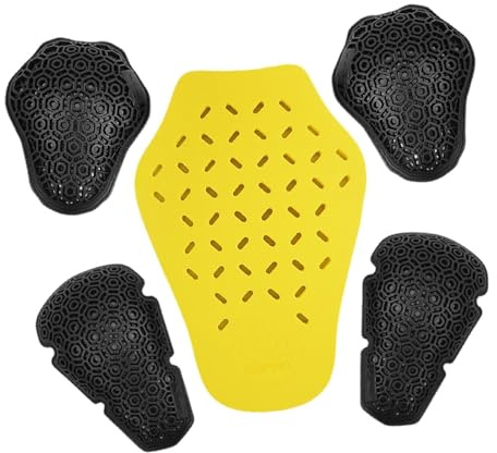 KDYVK Almohadillas de protección for Motocicleta, 5 uds., Almohadilla Trasera for Hombros y for Mujer