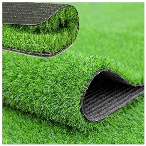JQGADL Gazon Synthétique Exterieur, Tapis Type Gazon Artificiel,Fausse Herbe Balcon, Faux Gazon Artificiel, 30mm, Faux Gazon pour Balcon, Terasse Et Jardin(Size:120×900 cm(3.94×29.5 ft),Color:Vert)