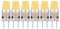Lampadina GY6.35, Lampadina 6 Pezzi, Lampadina da Soffitto in Silicone COB 500LM 5W, Portalampada GY6.35, Angolo del Fascio 360° e Colore 2700K-3000K, Lampadine