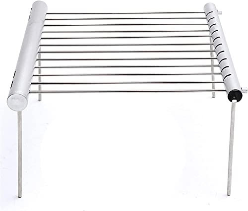 Parrilla de Gas Parrilla de barbacoa portátil de acero inoxidable Parrilla de barbacoa plegable Mini Parrilla de barbacoa de bolsillo Accesorios de barbacoa para uso en el parque doméstico para acampa