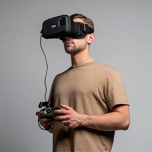 DroneMask 1 | FPV-Brille für DJI, FPV- und GPS-Drohnen | Patentiertes Unibody-Objektiv | Ultimativer Video-Headset-Bildschirm für Drohnen | FPV-Brillen, Skyview-Brillen | Immersive Erfahrung mit