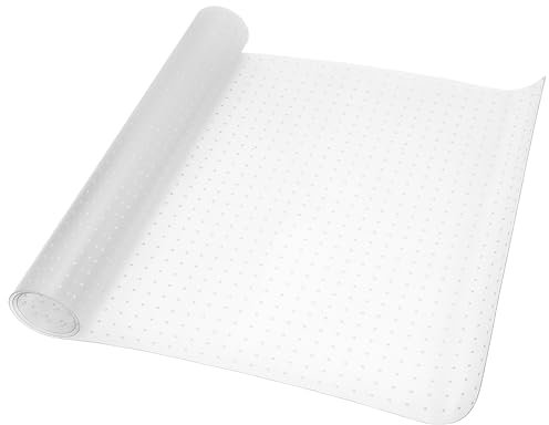 KUJIBGY Clear Carpet Protector, 72x 36Vinyl Plastic Floor Runner Rug, Heavy Duty Non-Silp Chair Mat for Carpet, Cat Scratch Guard Mat,Washable Rug Protector for Home Office Hallway Kitchen