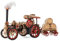 ROKR 3D Holzpuzzle Auto Modell Erwachsene Oldtimer - Dampftraktor Dampflokomotive Dampfloks-STEM Schreibtischdekoration Vatertagsgeschenk für papa