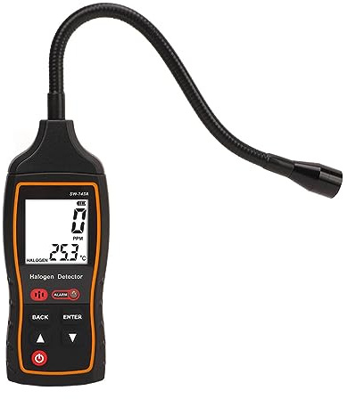 Halogen-Leckage-Tester, Prüfgerät, Halogen-Gasdetektor, Kältemittel-Gasdetektor, 0–1000 Ppm, Halogen-Gasdetektor-Tester, HVAC-Kältemittel-AC-Schnüffler