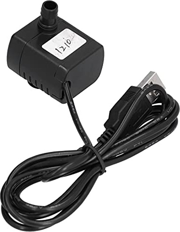 Marhynchus Mini Bomba de Agua CC, Eje de Acero Inoxidable, Bomba Eléctrica de bajo Ruido para Acuarios y Fuentes, Alimentada por USB de 12V
