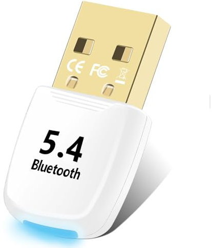 Flintronic Adattatore Bluetooth 5.4 per PC, Bluetooth Dongle USB, chiavetta USB Bluetooth, Bluetooth Stick Dongle (EDR & BLE) per Windows 11/10/8.1/7, per Desktop, Laptop, Auricolari, Tastiera, Mouse