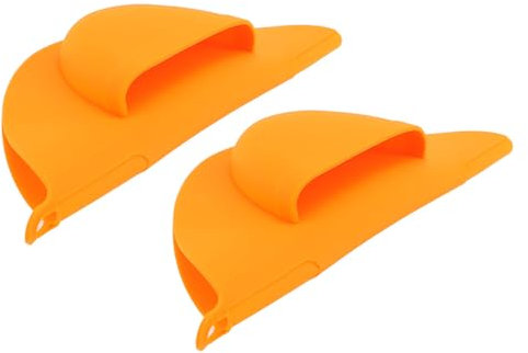 Gsycle Guanti da Barbecue in Silicone da 2 Pezzi, Guanti da Barbecue Portatili Resistenti al Calore Presine in Silicone Guanti da Cucina Guanti Caldi e Guanti da Forno Guanti da Forno