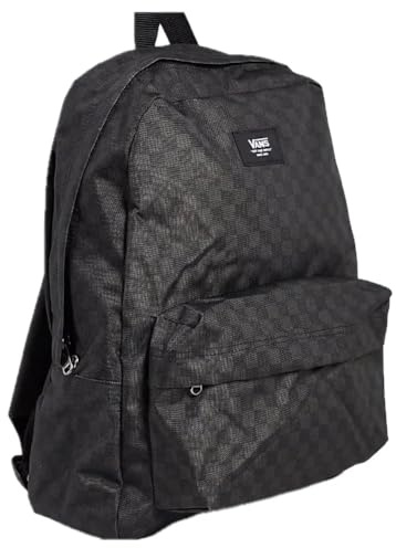 VANS Old Skool Checkerboard 2.0 Latest Edition 2025 School Checkered Backpack, Black Grey, One Size