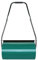 LILIIN Rodillo de césped de jardín, rodillo manual, rodillo de jardín, rellenable, 57 cm, metal, fresadora de césped, ventilador de césped, 32 cm de diámetro, aprox. 46 l de volumen, color verde